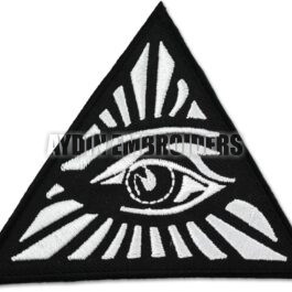 Eye Triangle Embroidered Masonic Patch